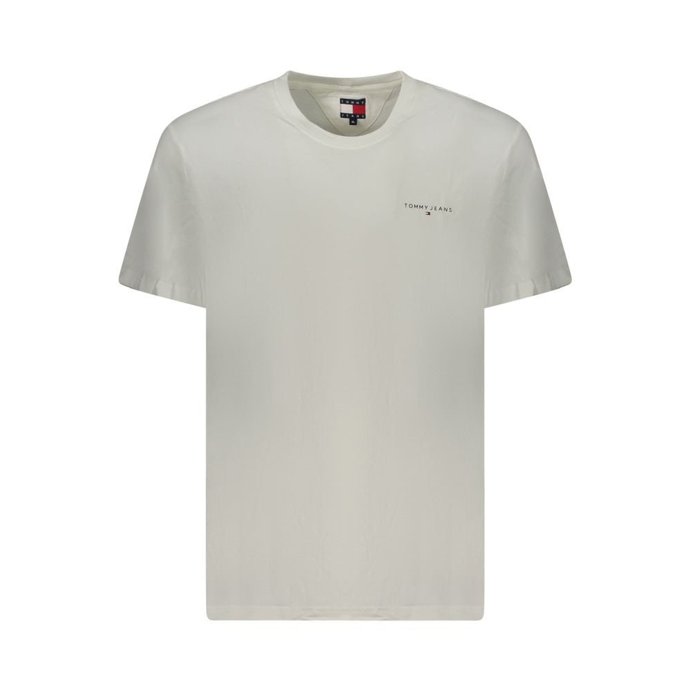 Tommy Hilfiger White Cotton Men T-Shirt